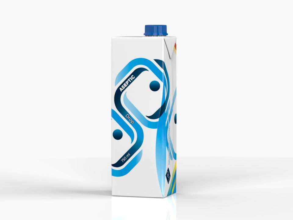 DROP aseptic carton packages