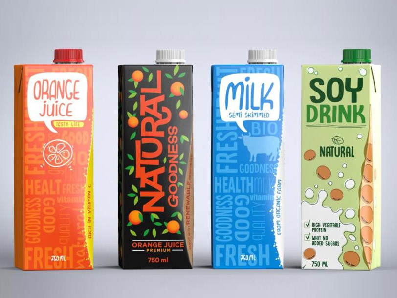 DROP aseptic carton packages