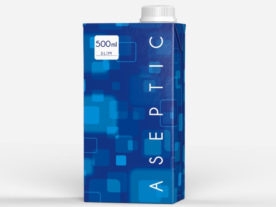 BRICK-shaped aseptic carton packages